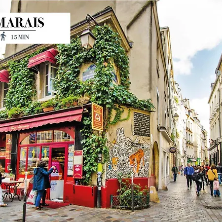 アパート Secret Oasis In Bastille - Luxury & Serenity *